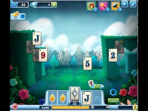 Video guide by Jiri Bubble Games: Solitaire in Wonderland Level 30 #solitaireinwonderland