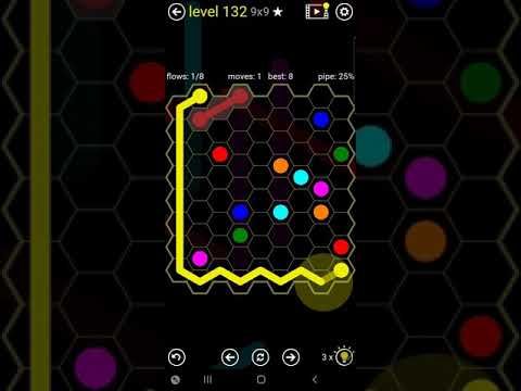 Video guide by This That and Those Things: Flow Free: Hexes  - Level 132 #flowfreehexes