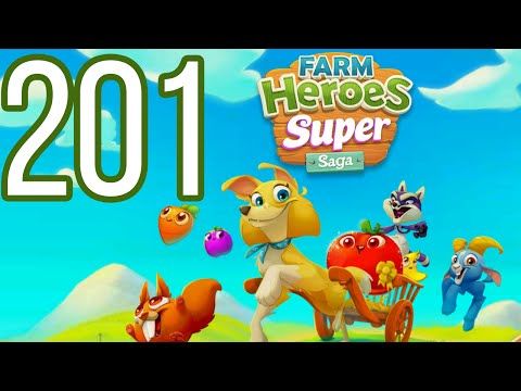 Video guide by Pete Peppers: Farm Heroes Super Saga Level 201 #farmheroessuper