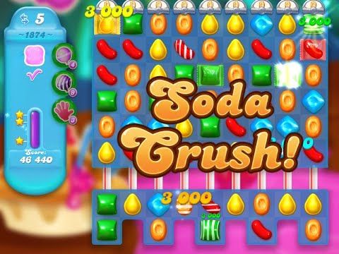 Video guide by Kazuo: Candy Crush Soda Saga Level 1874 #candycrushsoda