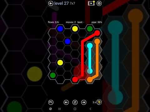 Video guide by This That and Those Things: Flow Free: Hexes  - Level 27 #flowfreehexes