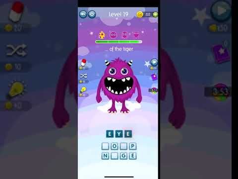 Video guide by RebelYelliex: Word Monster Level 19 #wordmonster