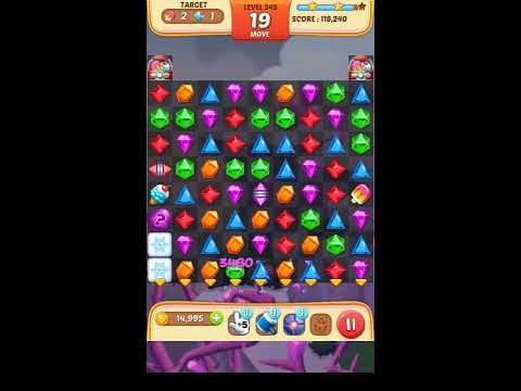 Video guide by Apps Walkthrough Tutorial: Jewel Match King Level 345 #jewelmatchking