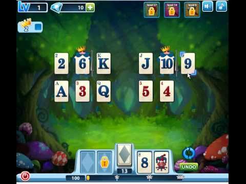 Video guide by Jiri Bubble Games: Solitaire in Wonderland Level 1 #solitaireinwonderland