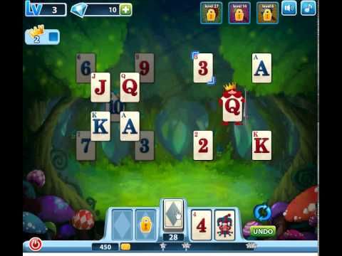 Video guide by Jiri Bubble Games: Solitaire in Wonderland Level 3 #solitaireinwonderland