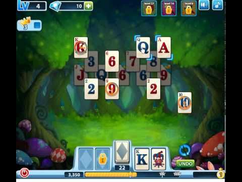 Video guide by Jiri Bubble Games: Solitaire in Wonderland Level 4 #solitaireinwonderland