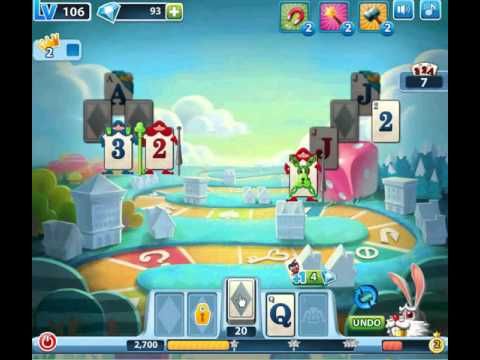 Video guide by Jiri Bubble Games: Solitaire in Wonderland Level 106 #solitaireinwonderland
