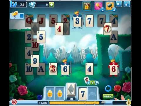 Video guide by Jiri Bubble Games: Solitaire in Wonderland Level 24 #solitaireinwonderland