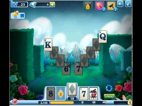 Video guide by Jiri Bubble Games: Solitaire in Wonderland Level 23 #solitaireinwonderland