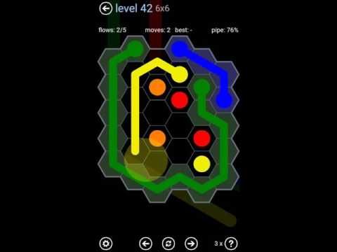 Video guide by Play4Fun: Flow Free: Hexes  - Level 42 #flowfreehexes