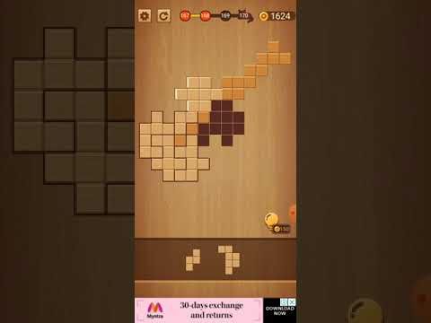 Video guide by Usha Memoriya: Wood Block Puzzle Level 168 #woodblockpuzzle