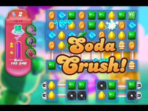 Video guide by Kazuo: Candy Crush Soda Saga Level 1645 #candycrushsoda