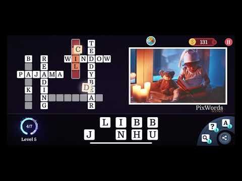Video guide by RebelYelliex: PixWords Level 5 #pixwords