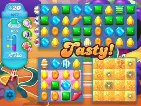 Video guide by skillgaming: Candy Crush Soda Saga Level 1077 #candycrushsoda