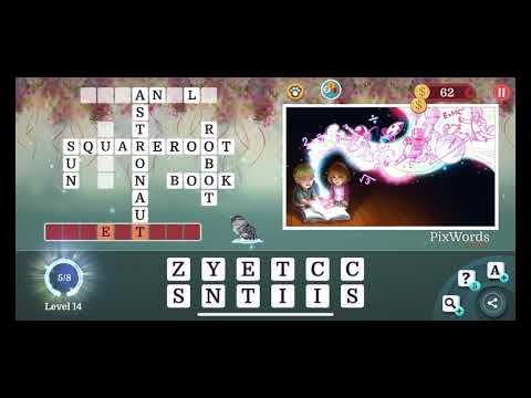 Video guide by RebelYelliex: PixWords Level 14 #pixwords
