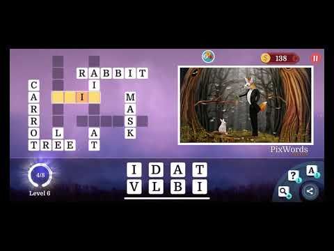 Video guide by RebelYelliex: PixWords Level 6 #pixwords