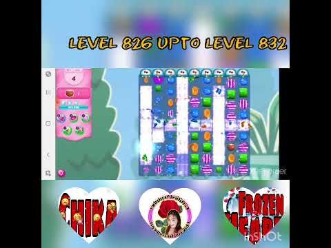 Video guide by Chika ni frozenheart: Candy Crush Level 826 #candycrush