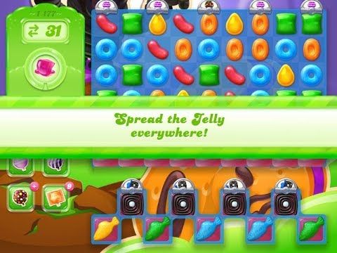 Video guide by Kazuo: Candy Crush Jelly Saga Level 1177 #candycrushjelly