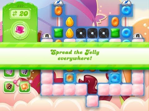 Video guide by Kazuo: Candy Crush Jelly Saga Level 887 #candycrushjelly