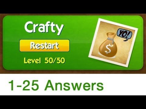 Video guide by AppAnswers: What's the Saying? Crafty levels 1-25 #whatsthesaying