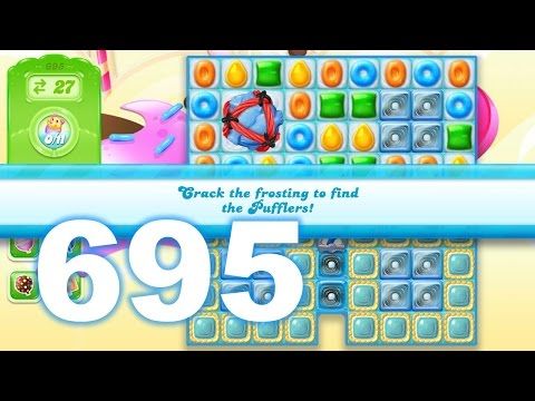 Video guide by Kazuo: Candy Crush Jelly Saga Level 695 #candycrushjelly