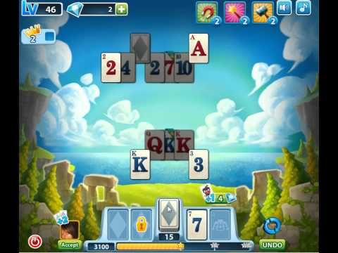 Video guide by skillgaming: Solitaire Level 46 #solitaire