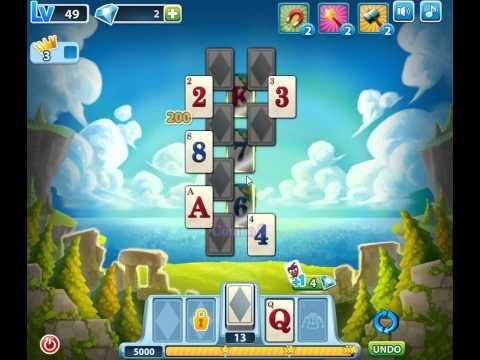 Video guide by skillgaming: Solitaire Level 49 #solitaire