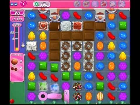 Video guide by 125: Candy Crush 3 stars level 406 - 3 #candycrush