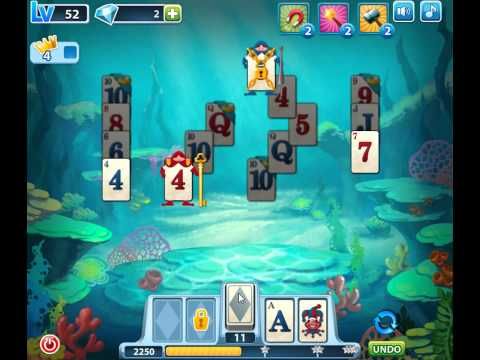 Video guide by skillgaming: Solitaire Level 52 #solitaire