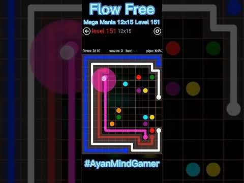 Video guide by Ayan Mind Gamer: Flow Free Level 151 #flowfree