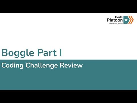 Video guide by Code Platoon: BOGGLE Part 1 #boggle