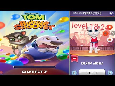 Video guide by games with muneeb: Talking Tom Bubble Shooter Level 18-24 #talkingtombubble