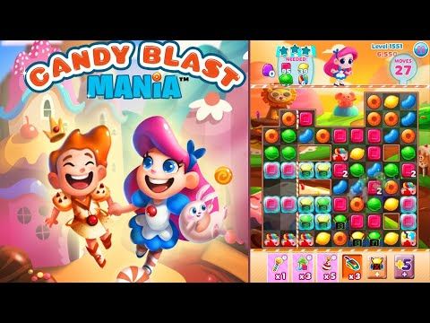 Video guide by meecandy games: Candy Blast Mania Level 1551 #candyblastmania