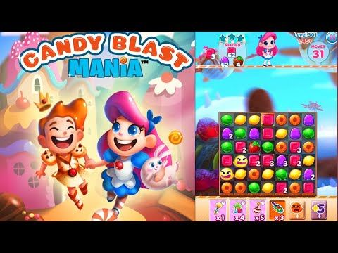 Video guide by meecandy games: Candy Blast Mania Level 301 #candyblastmania