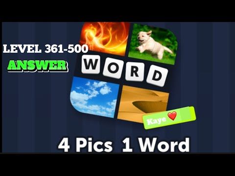 Video guide by Kaye in USA VLOG: 4 Pics 1 Word Level 361 #4pics1