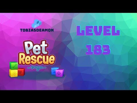 Video guide by tobiasdeamon: Pet Rescue Saga Level 183 #petrescuesaga