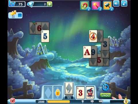 Video guide by skillgaming: Solitaire Level 75 #solitaire