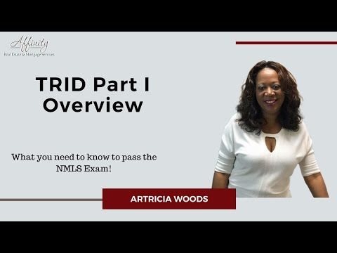 Video guide by Affinity Real Estate & Mortgage Training: Trid Part 1 #trid