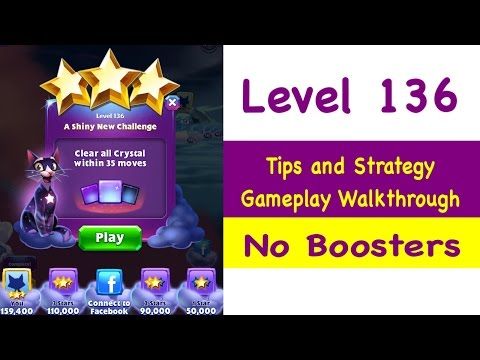 Video guide by Grumpy Cat Gaming: Bejeweled Level 136 #bejeweled