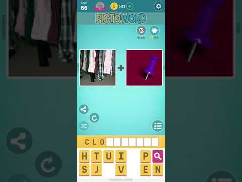 Video guide by TOTAL GAMES: Pictoword Level 66-70 #pictoword