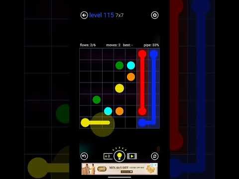 Video guide by Tricky Games: Flow Free  - Level 115 #flowfree