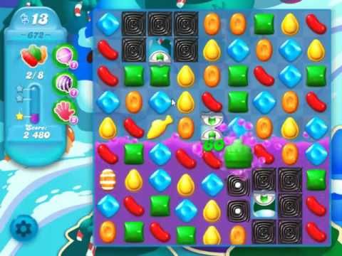 Video guide by skillgaming: Candy Crush Soda Saga Level 672 #candycrushsoda