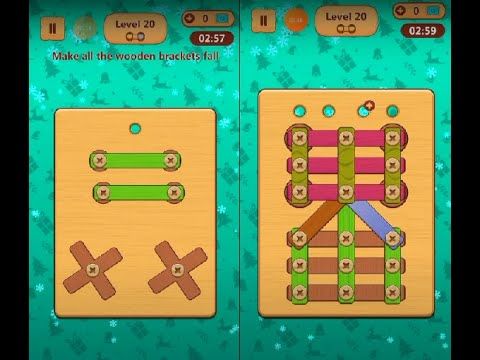 Video guide by Lim Shi San: Wood Nuts & Bolts Puzzle Level 20 #woodnutsamp