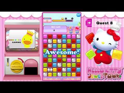 Video guide by King Duck Gaming: Hello Kitty Jewel Town! Level 8 #hellokittyjewel