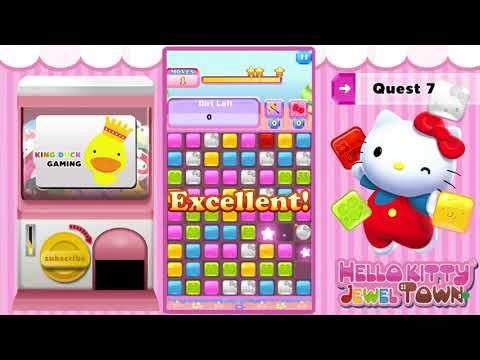 Video guide by King Duck Gaming: Hello Kitty Jewel Town! Level 7 #hellokittyjewel