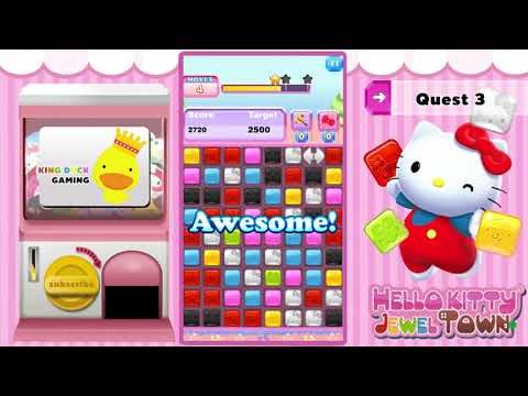 Video guide by King Duck Gaming: Hello Kitty Jewel Town! Level 3 #hellokittyjewel