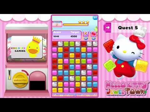 Video guide by King Duck Gaming: Hello Kitty Jewel Town! Level 5 #hellokittyjewel