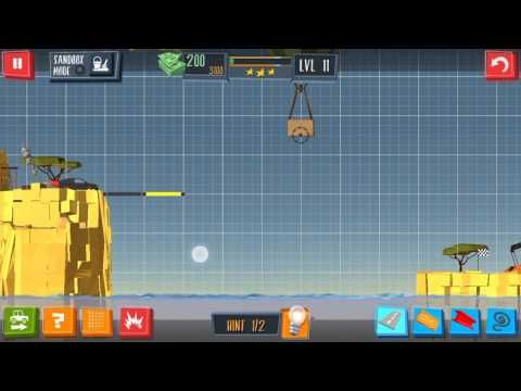 Video guide by Android Gamer: Build a Bridge! Level 11 #buildabridge