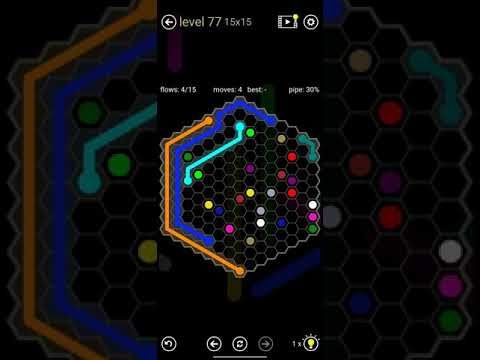 Video guide by A6: Flow Free: Hexes Level 77 #flowfreehexes