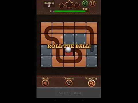 Video guide by iplaygames: Roll the Ball: slide puzzle Level 8 #rolltheball